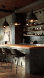 Desain Dapur Bergaya Industrial