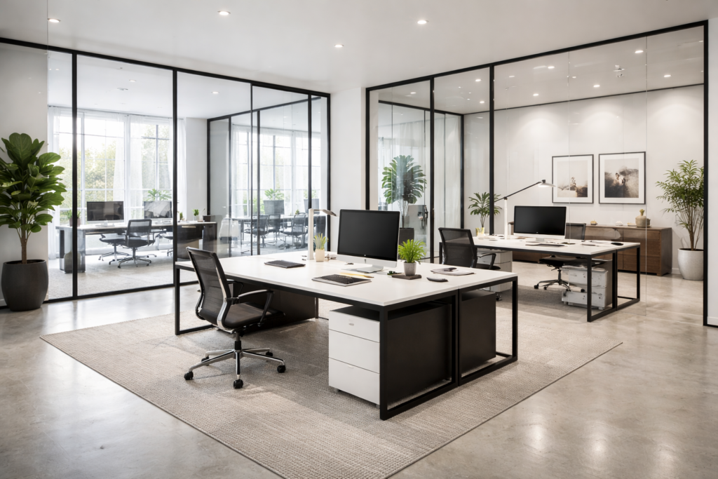 Desain kantor kontemporer Minimalis
